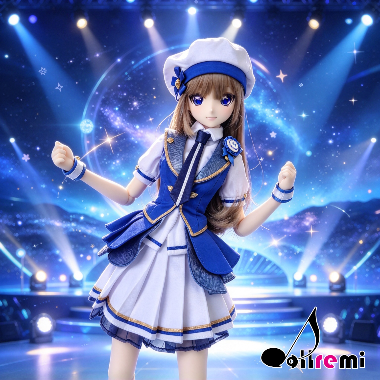 【dollremi】(DD0959) COS 偶像大師 百萬演唱會 THE IDOLM@STER MILLION LIVE!  最上靜香 Mogami Shizuka - Crecent Blue