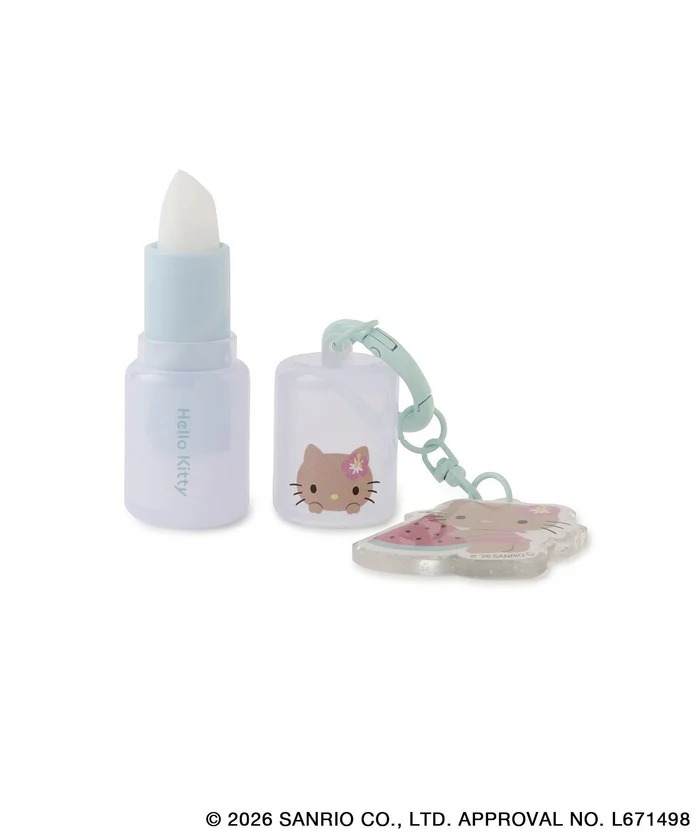  🎀【預訂】ROPE' PICNIC x Sanrio 曬黑造型潤唇膏，附鏡子掛件 - Kitty