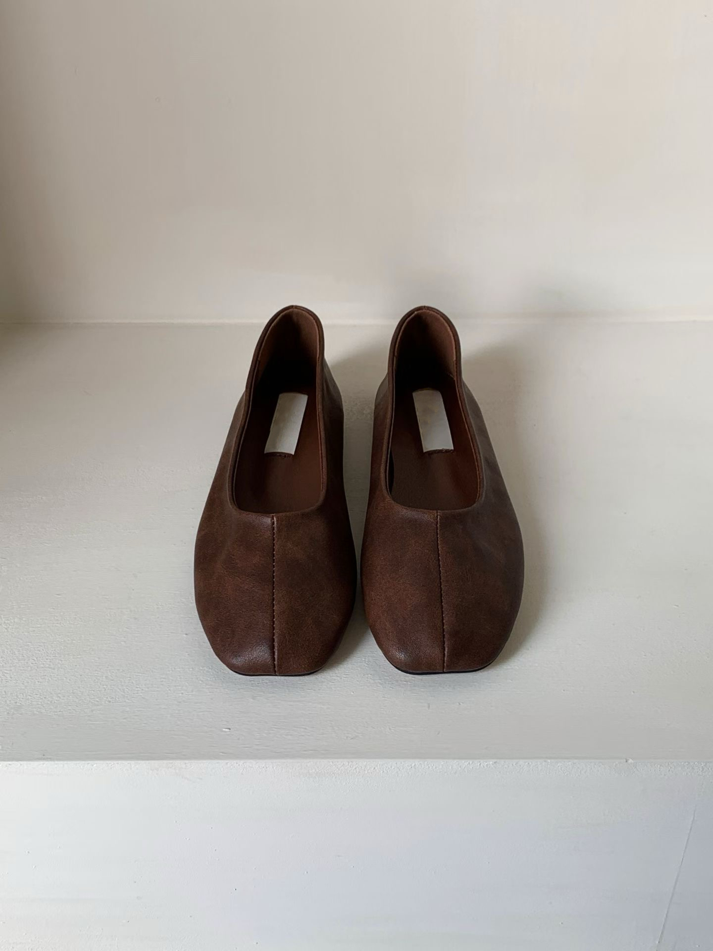 Square-Toe Ballet Flats