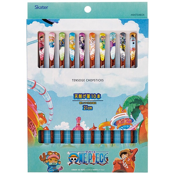 【⭐訂購⭐】 🇯🇵日本直送🌀#Skater 卡通人物 天然木質 防滑筷子[10支裝] 🌀[PLBD-0118][260325]