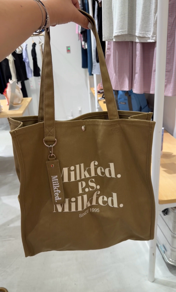 MILKFED. DIDONE LOGO BIG TOTE 帆布