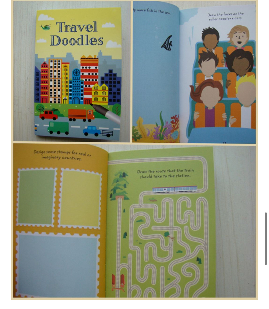 Usborne Christmas Maze Book Doodles book 