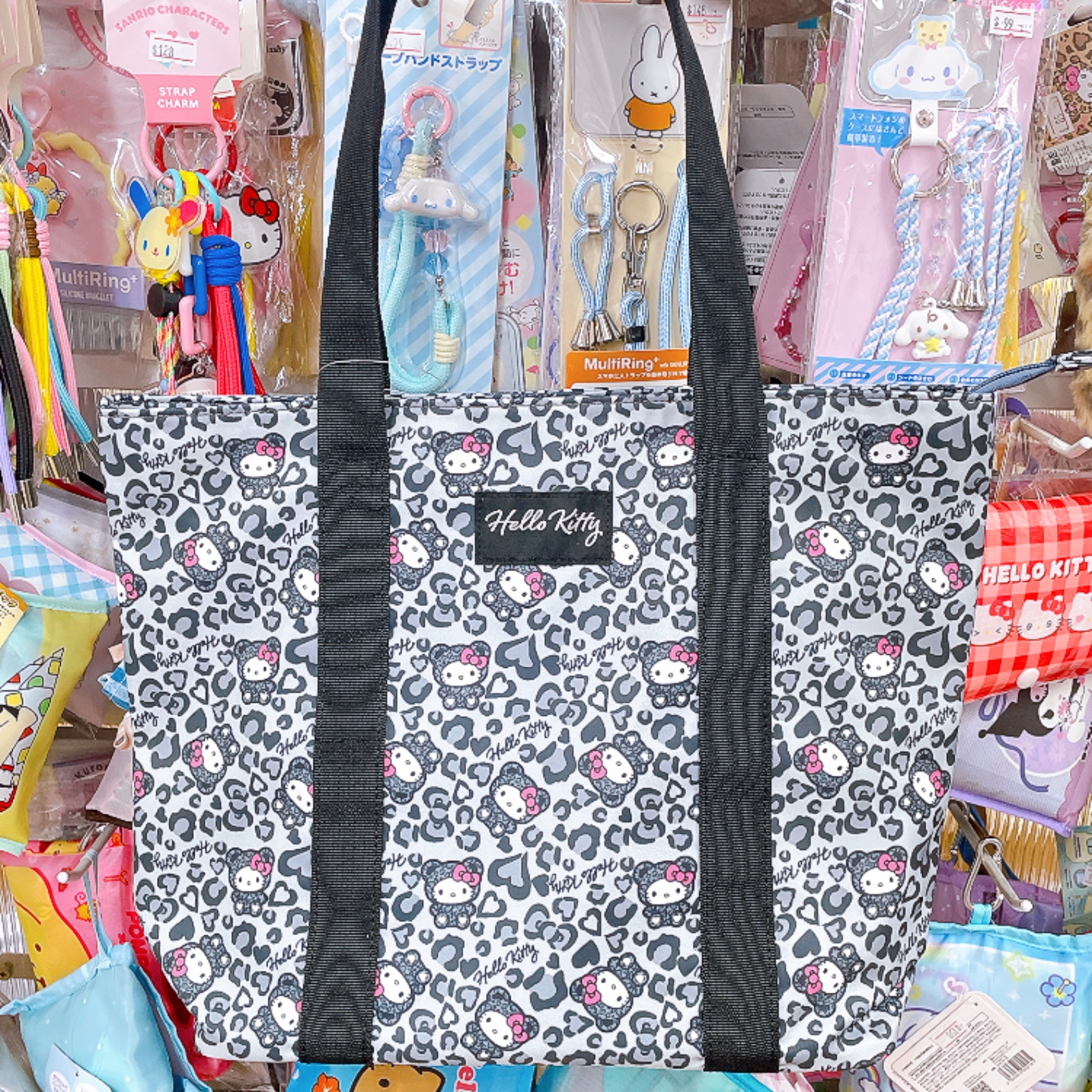 日本直送Sanrio Hello Kitty豹紋則孭袋手挽袋