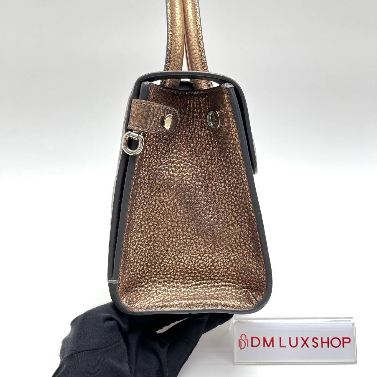 Dior Metallic Copper Mini Diorever Tote Bag