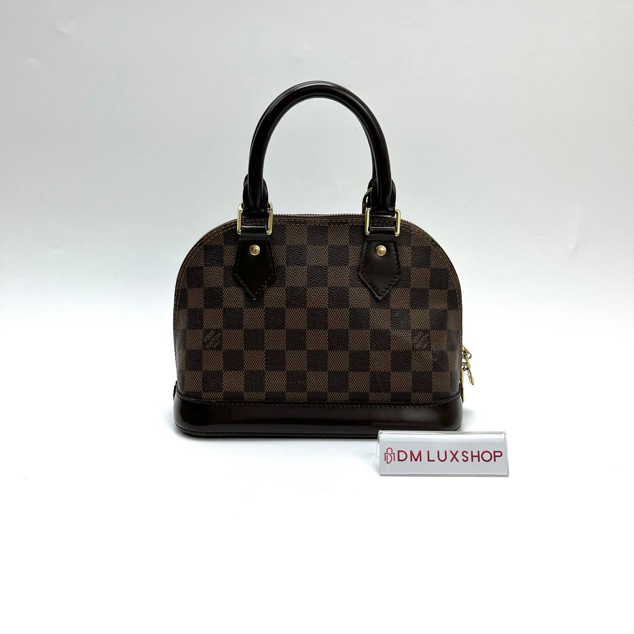 LV Damier Ebene Alma BB GHW (HOT STAMP AP)