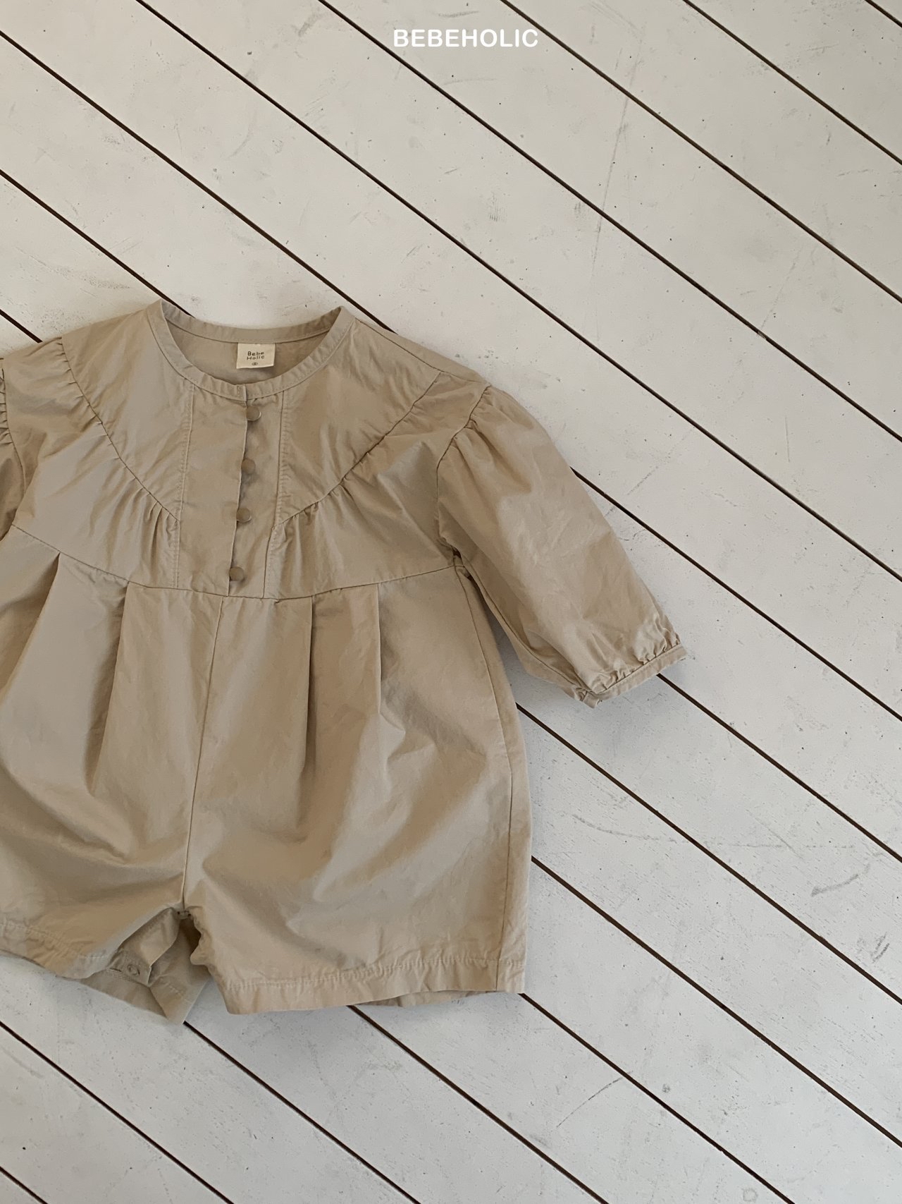 🌸預訂 韓國直送🌸🇰🇷BEBEHOLIC三色簡約寬鬆長袖連身褲