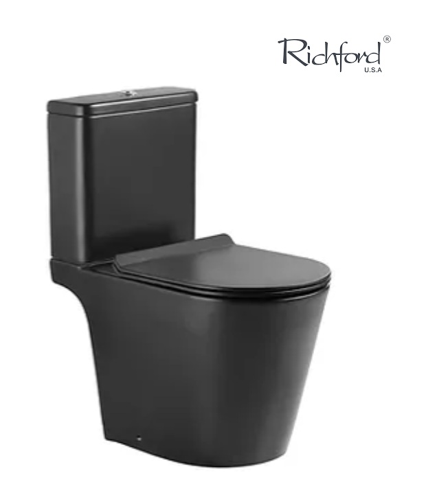 Richford R696B 黑色 超旋轉沖水 自由咀座廁