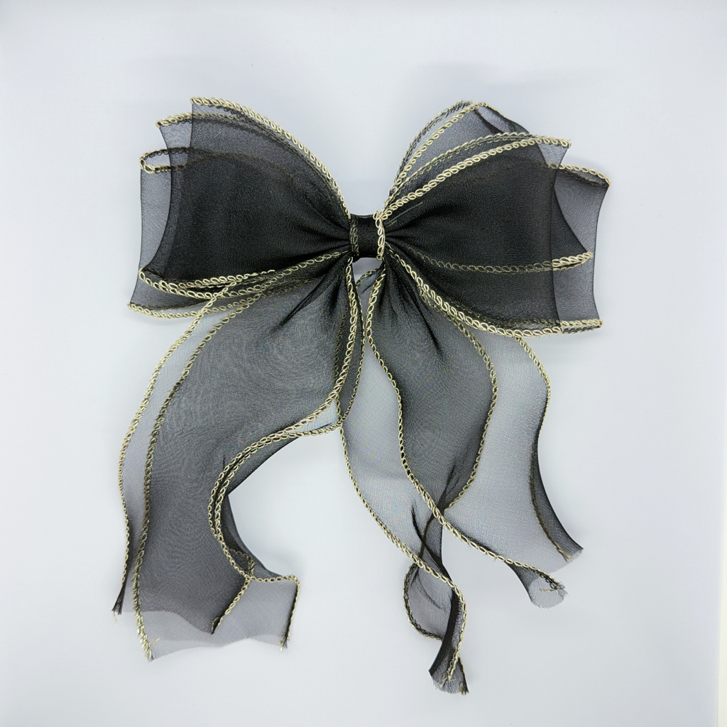 大蝴蝶結髮夾 / Large Bow Hair Clip - A
