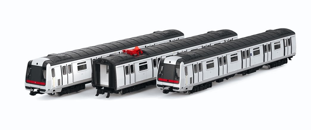 現貨供應- 香港地鐵M車(N比例列車模型）3兩動力基本套