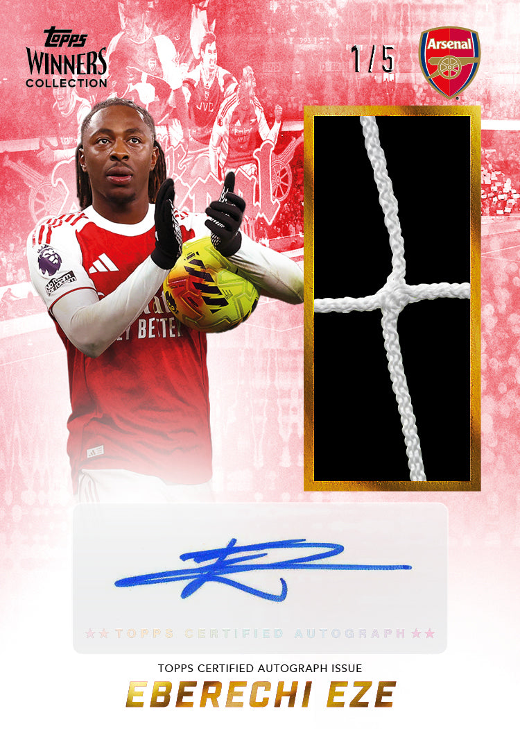 Topps Winners Collection Arsenal 2025/26 英超冠軍珍藏卡盒｜每盒1簽名＋2限量卡