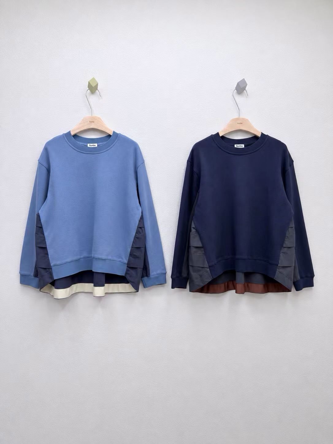 拼料後ruffle Top 