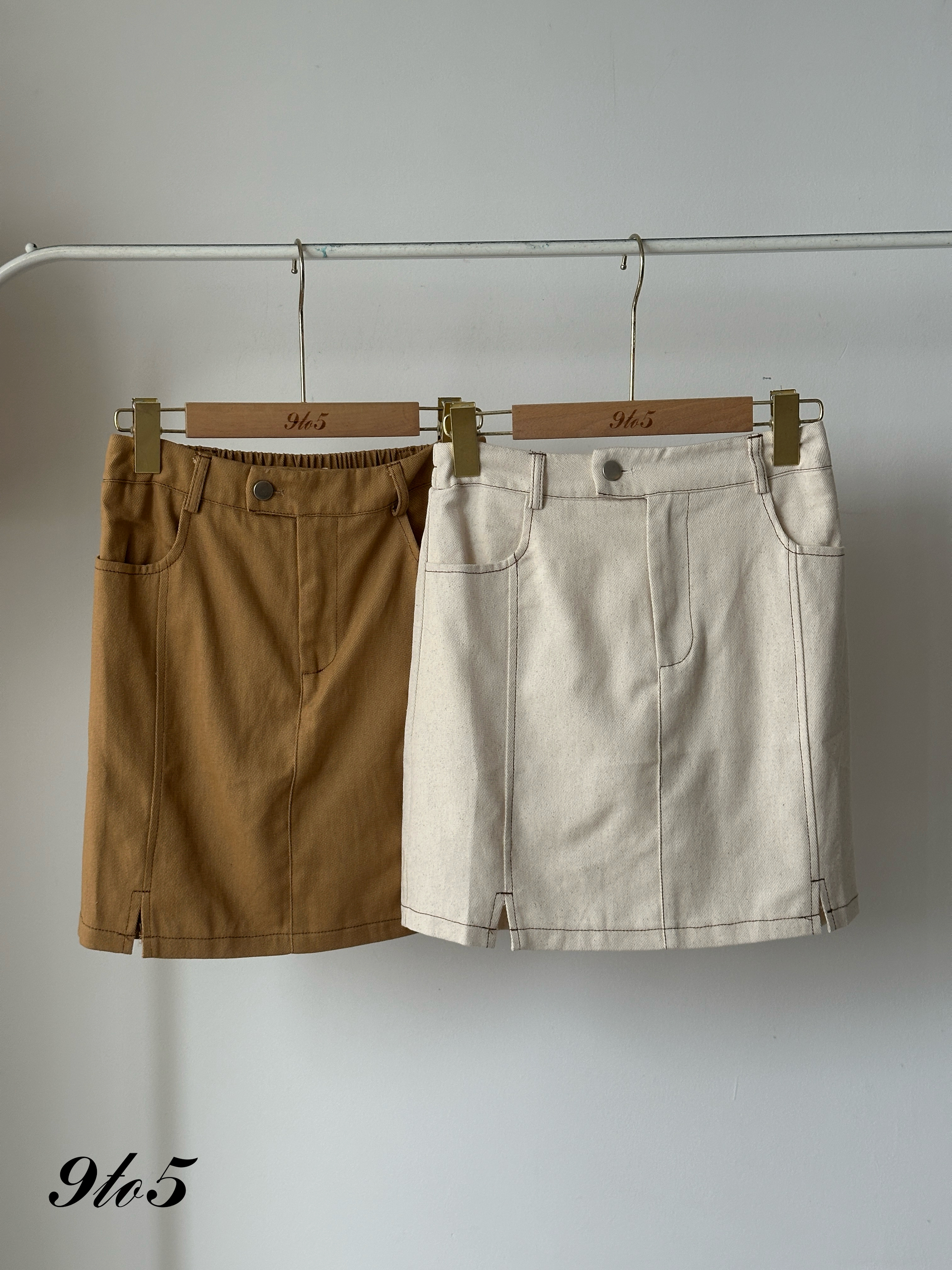 S1821 A Line Short Skirt - 4 Colors 