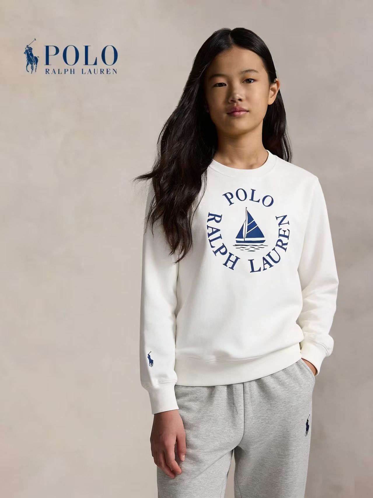 $68件。廠單Polo春款帆船毛圈衛衣