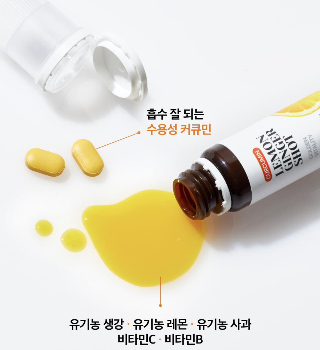 喚醒活力｜韓國 LATIB 薑黃 檸檬生薑飲｜Curcumin Lemon Ginger Shot