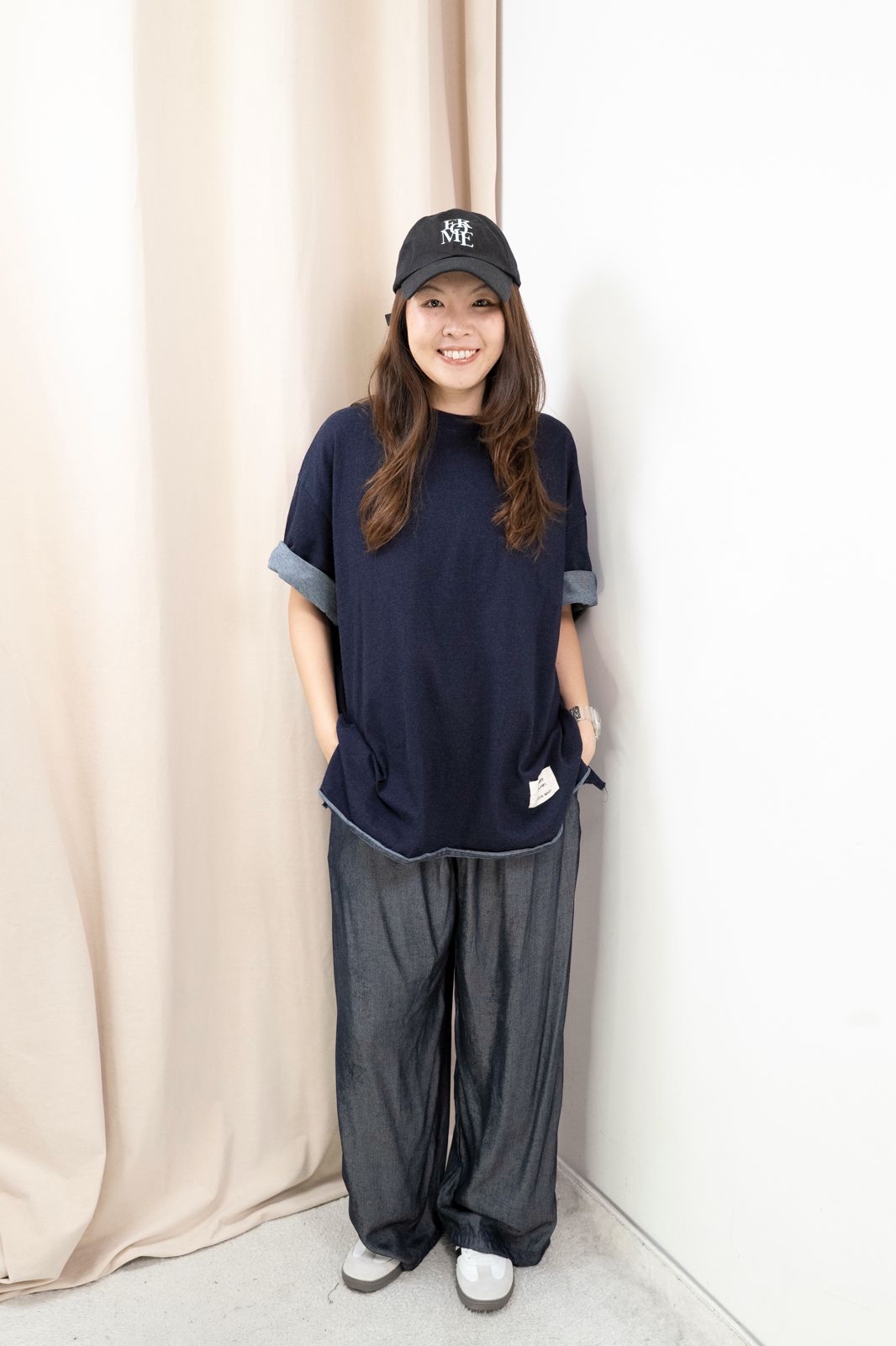 Oversize 牛仔Top（牛仔藍色）