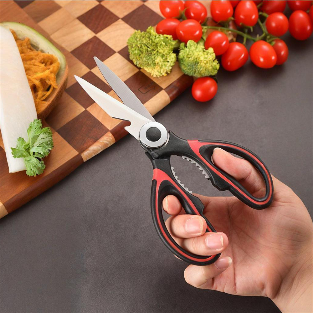 不鏽鋼廚房剪刀 2.5紅黑 UA0535