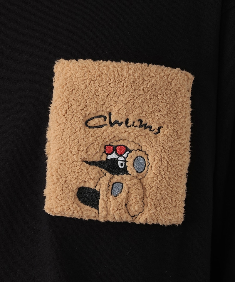 預訂 Chums Fluffy Pocket Brushed長袖Tee [貨號26A731]