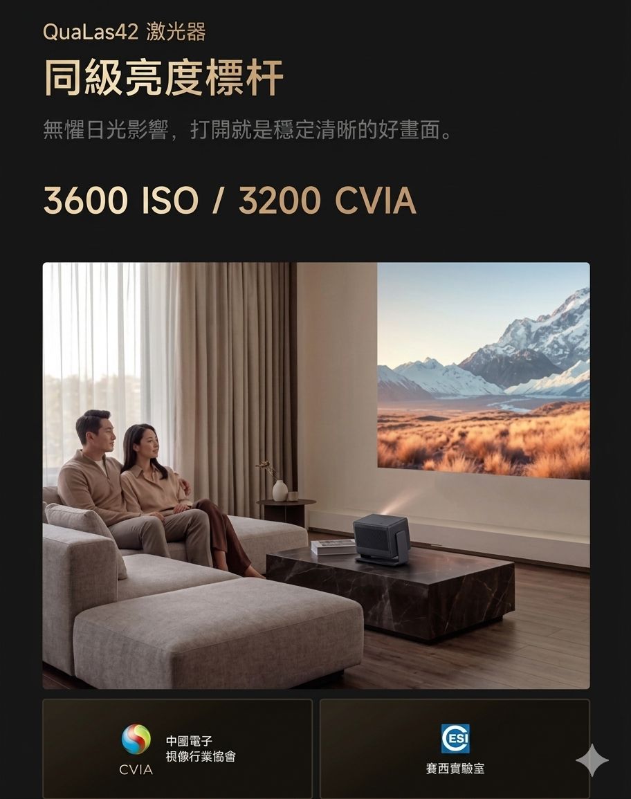 極米 Xgimi RS30 Pro 三色雷射雲台4K投影機 香港三腳插頭 (預購貨品)
