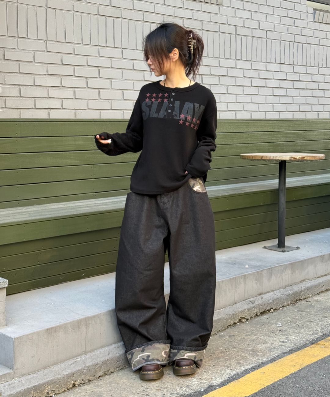 🇰🇷訂購｜SCALLYWAG 26SS｜Roll-up raw denim pants 2色 