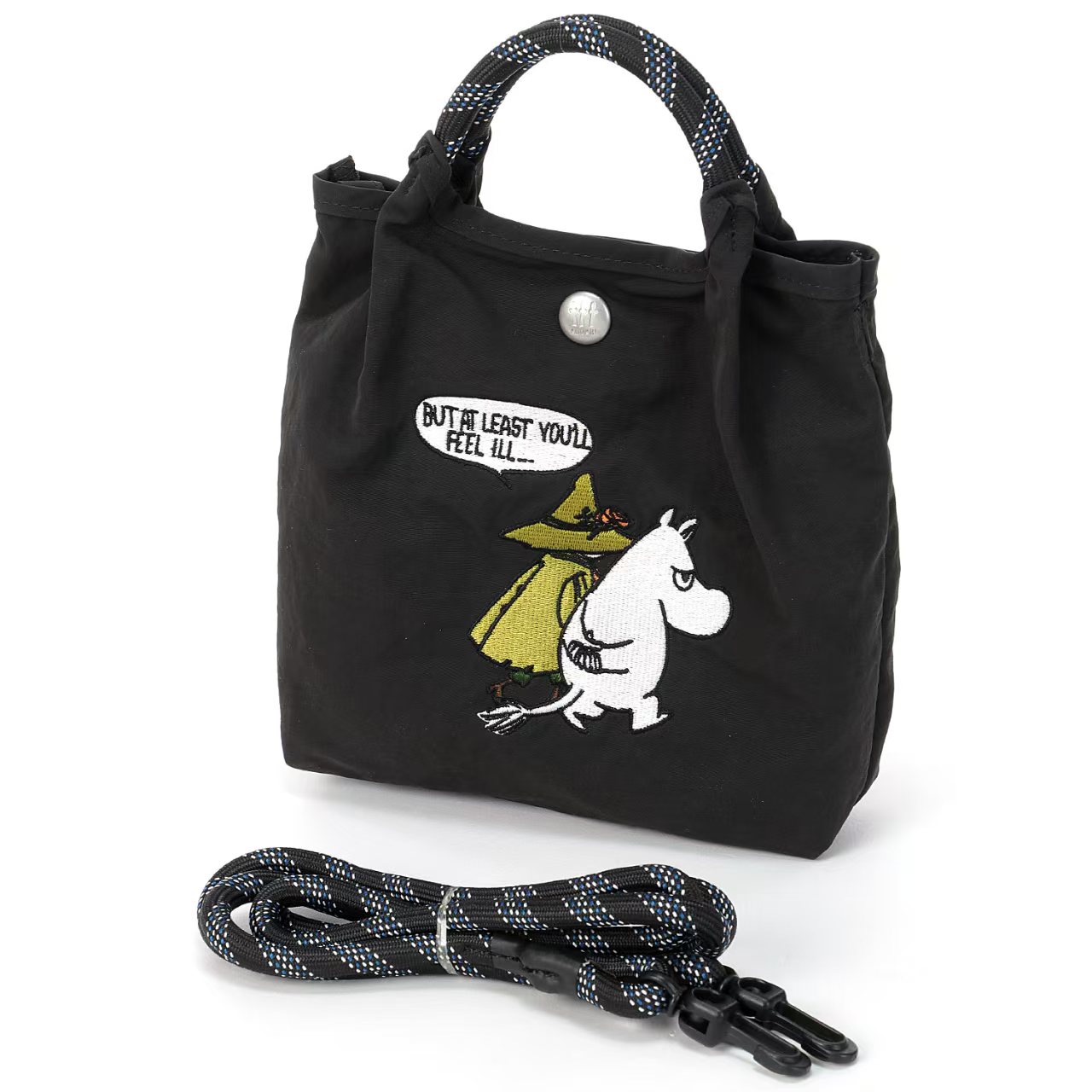 日本限定 MOOMIN 迷你 2WAY 刺繡肩背包