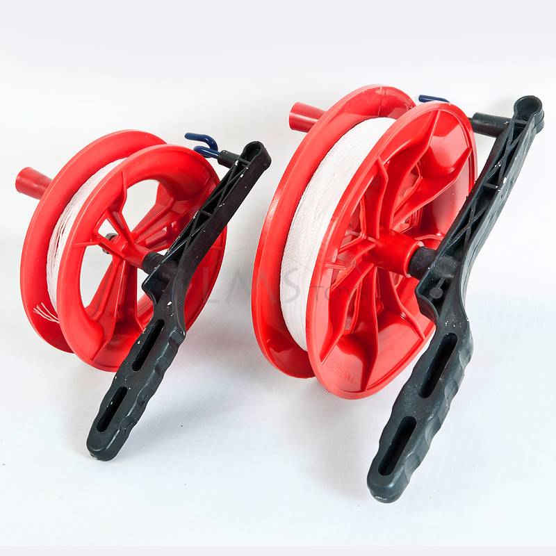 Flying Line Set Red Platic Reel 14cm with 80m line