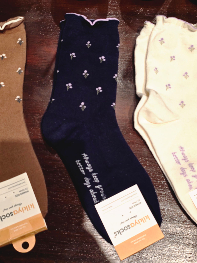 Kikiya High Socks Berry Bloom