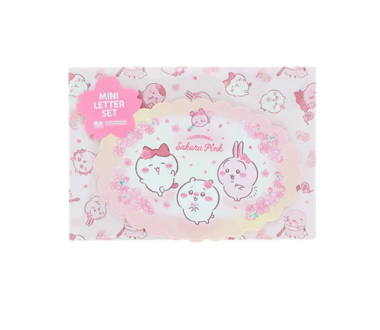 四月連線貨品 - 日本 CHIIKAWA Sakura Pink 迷你信紙套裝