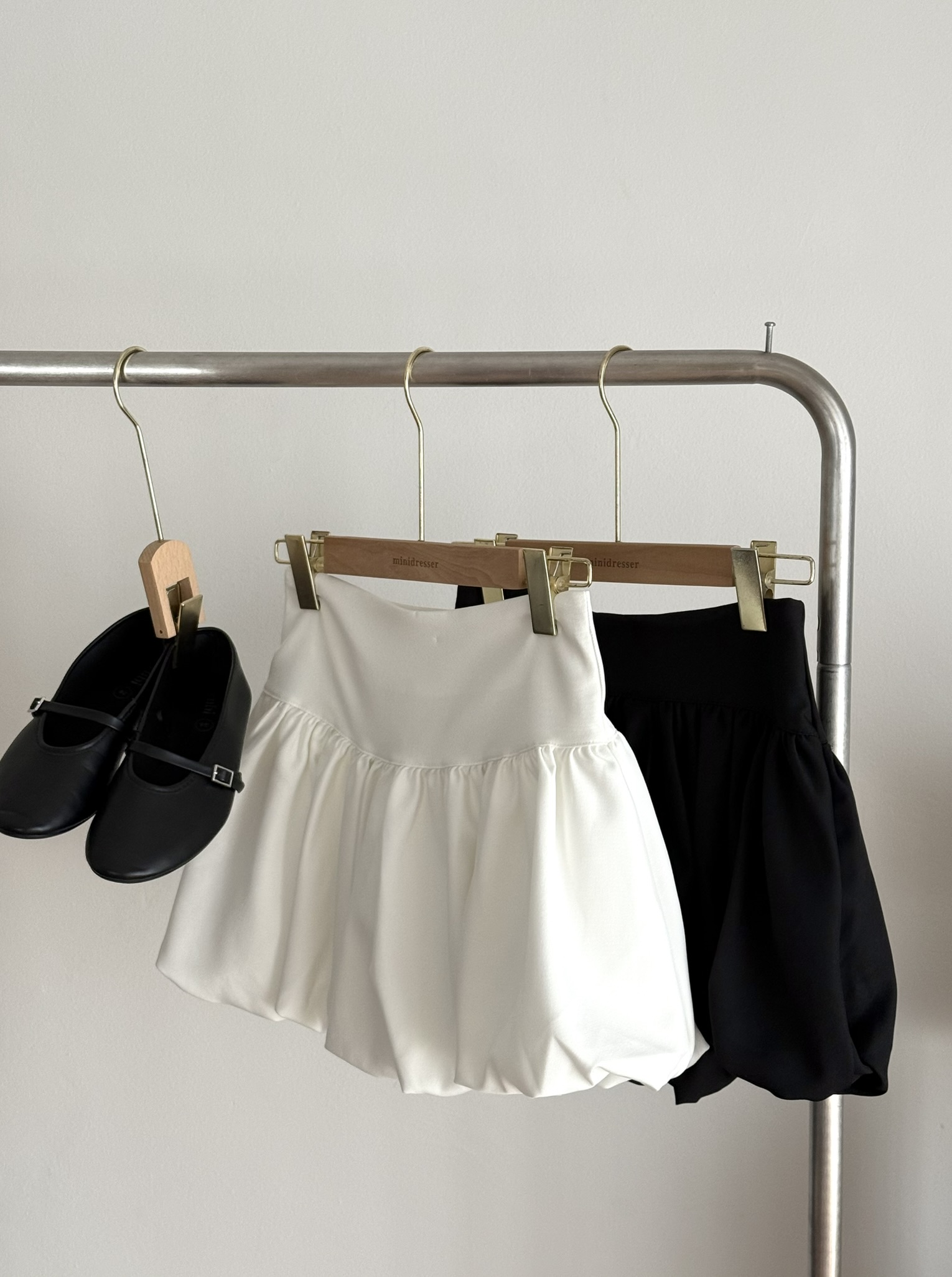 Bubble Mini Skirt | White