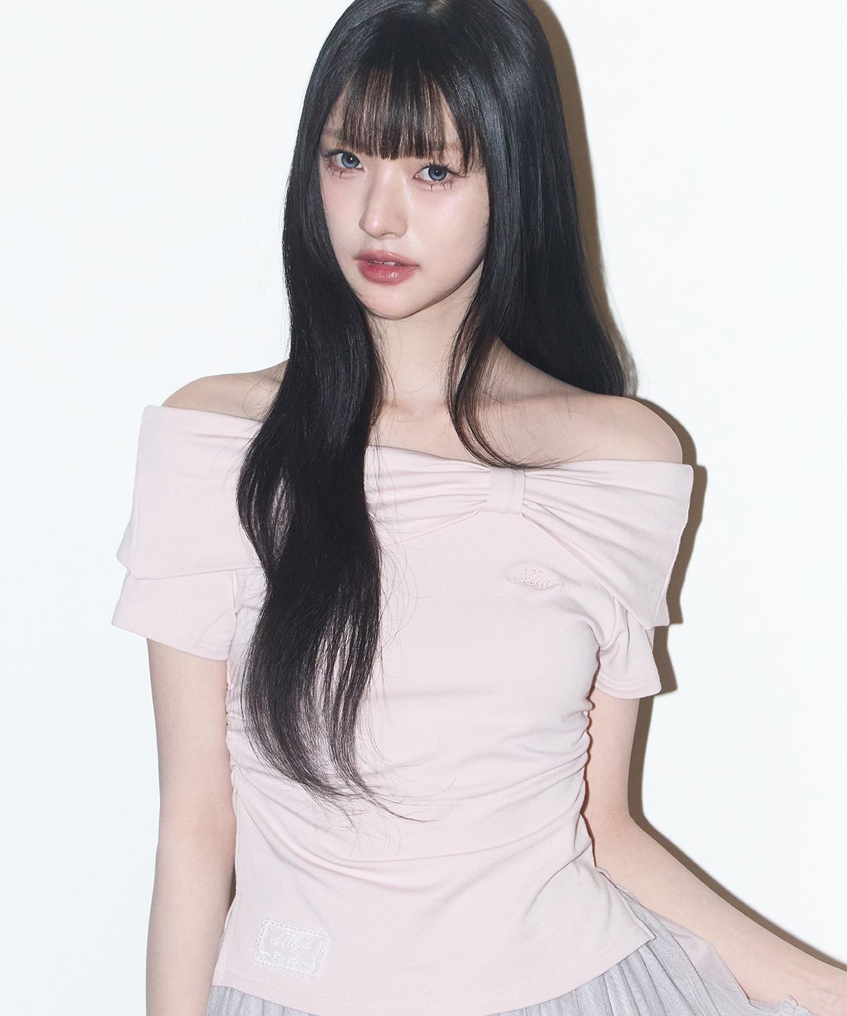 🇰🇷訂購｜ILLIGO 26SS｜高恩's Pick｜Bow off-shoulder tee 3色 