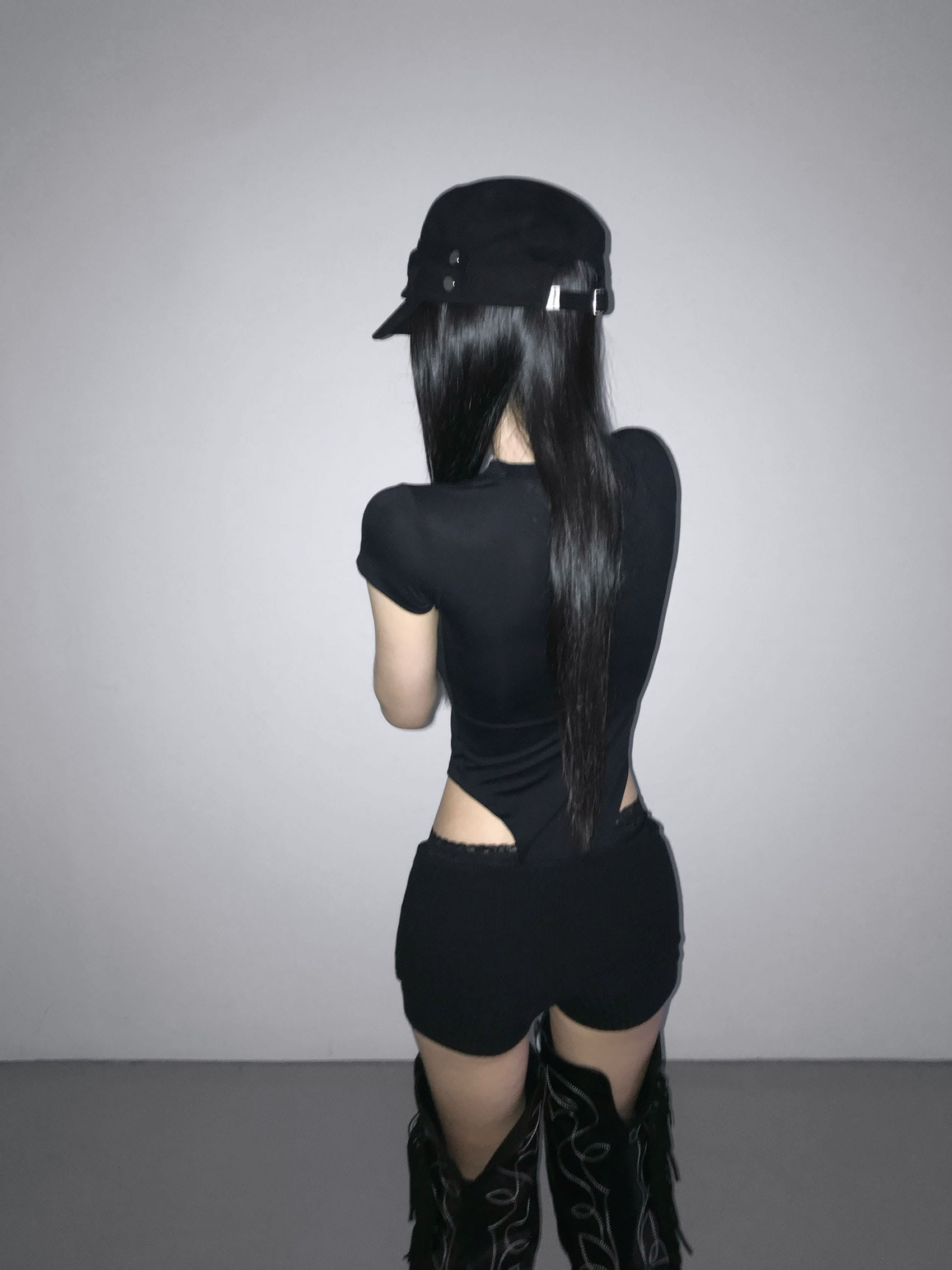 Slim Fit Crew Neck Bodysuit