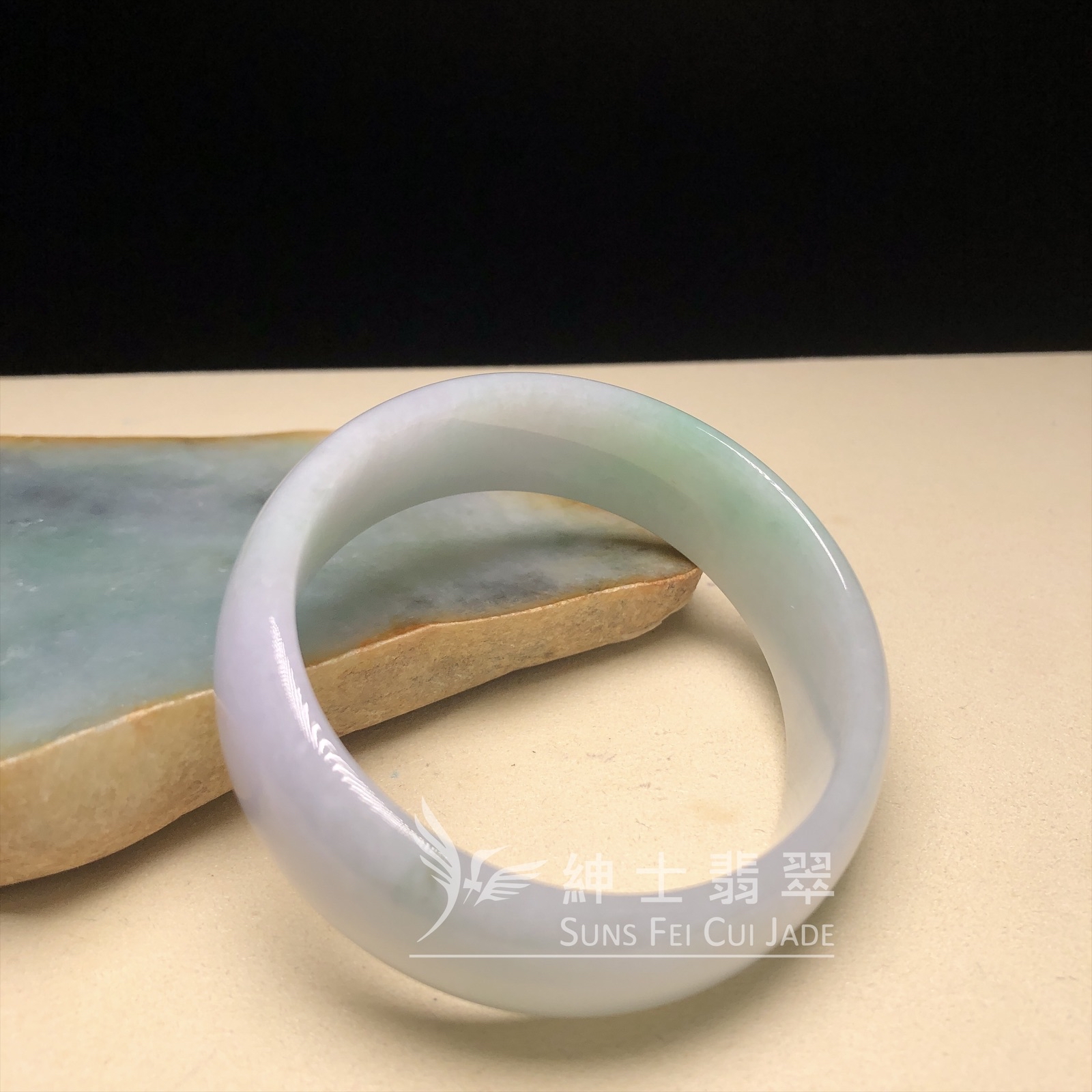 木那粉紫春彩貴妃鐲58mm  YM00278