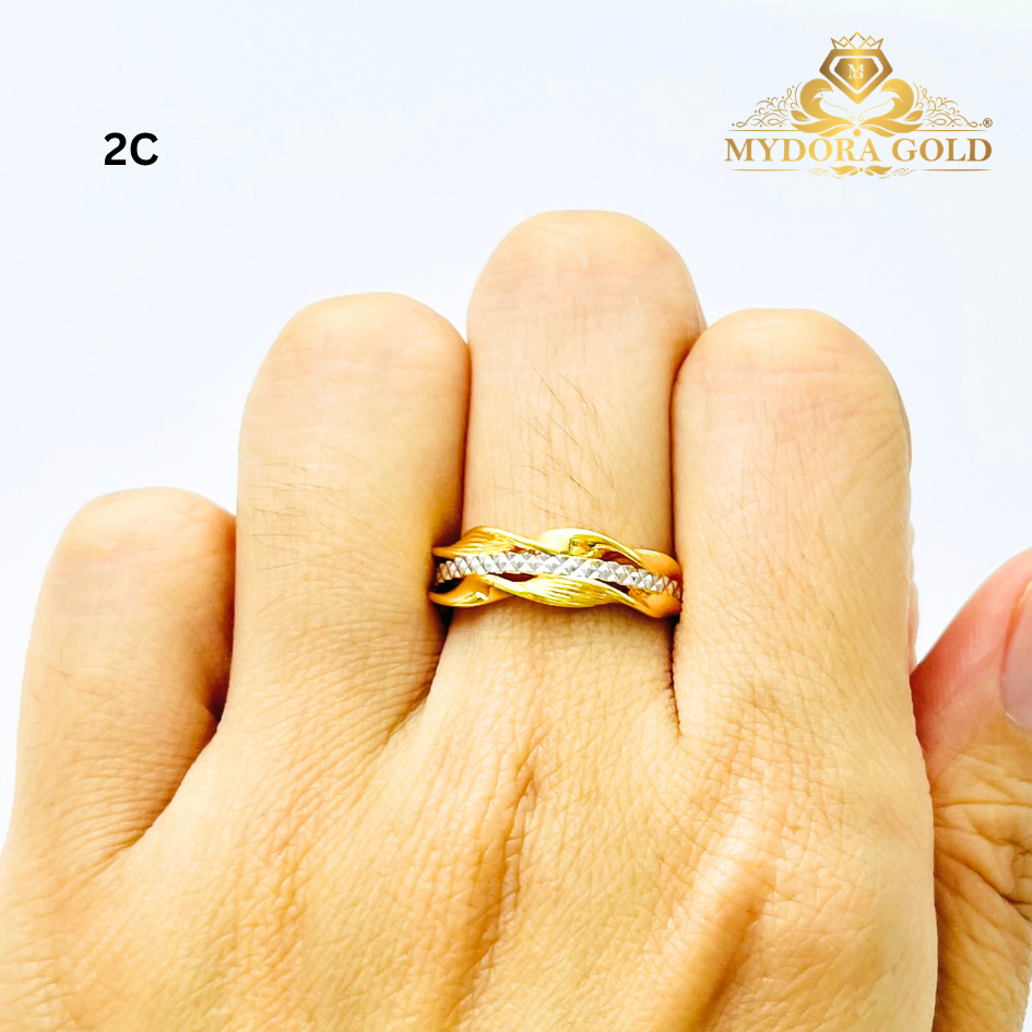 MYDORA EMAS 916 Cincin Twisted Glam (5G) l EMAS 916/22K
