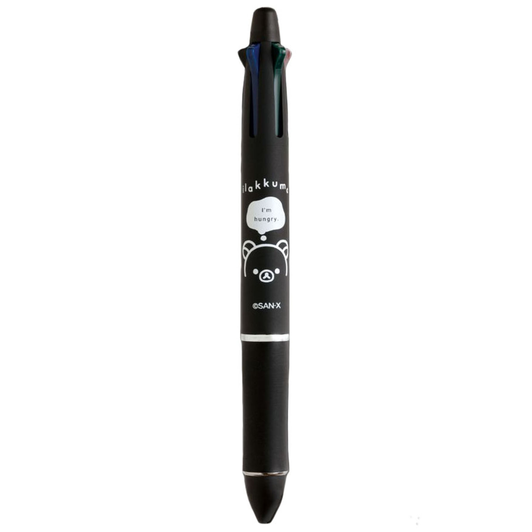 現貨｜San-X Rilakkuma 鬆弛熊 BASIC RILAKKUMA MONOCHROME 系列 Pilot Dr.Grip 4+1 日本製 多功能 5用筆 0.5mm 4色原子筆 + 0.5mm 鉛芯筆 (PR16501)
