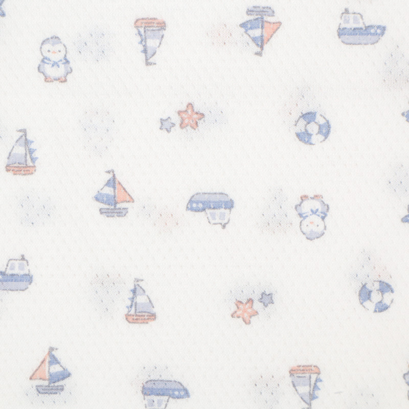 🇯🇵預訂 日本直送🇯🇵帆船印花純棉網眼無袖背心包屁衣兩件套