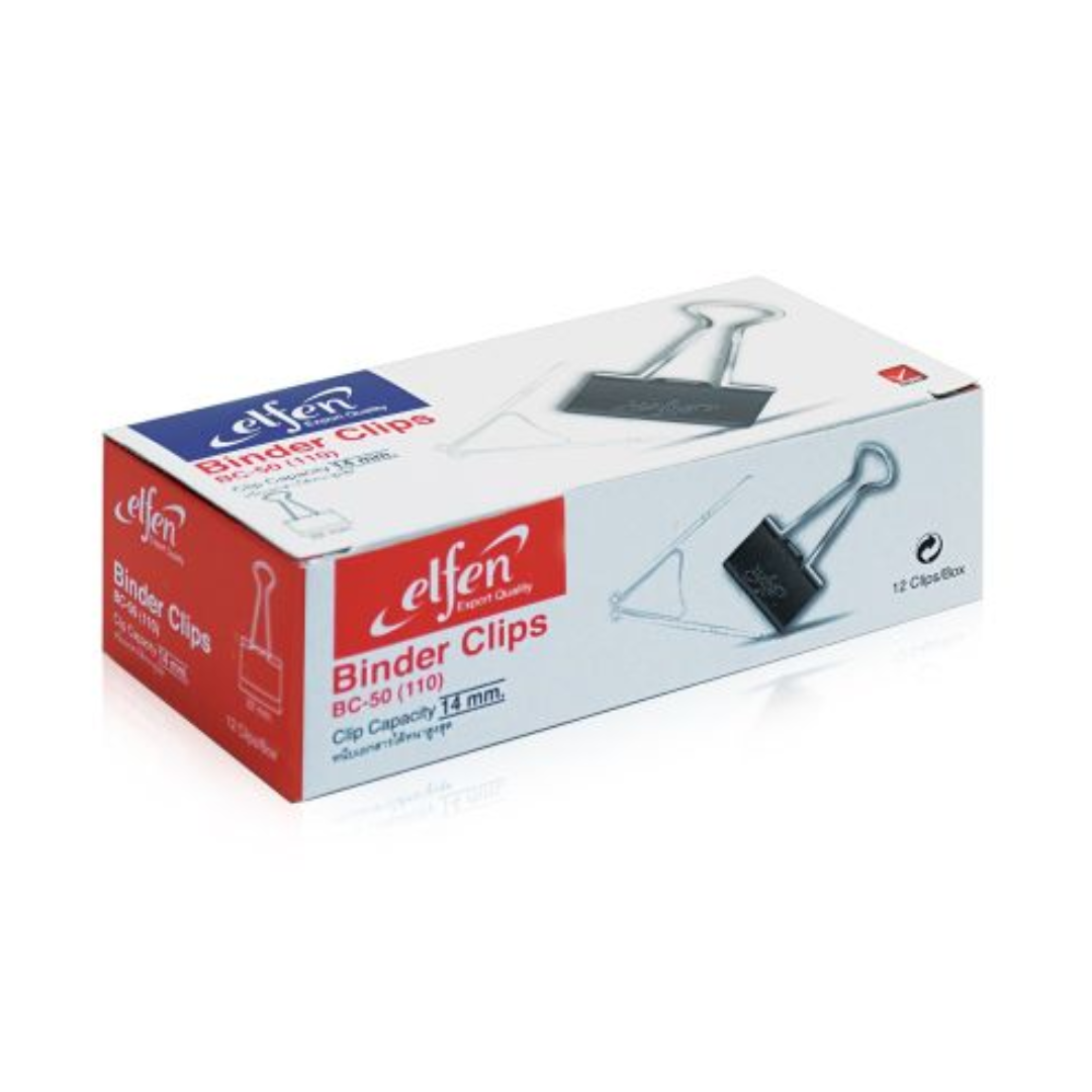 elfen Binder Clip - Box of 12 Pcs