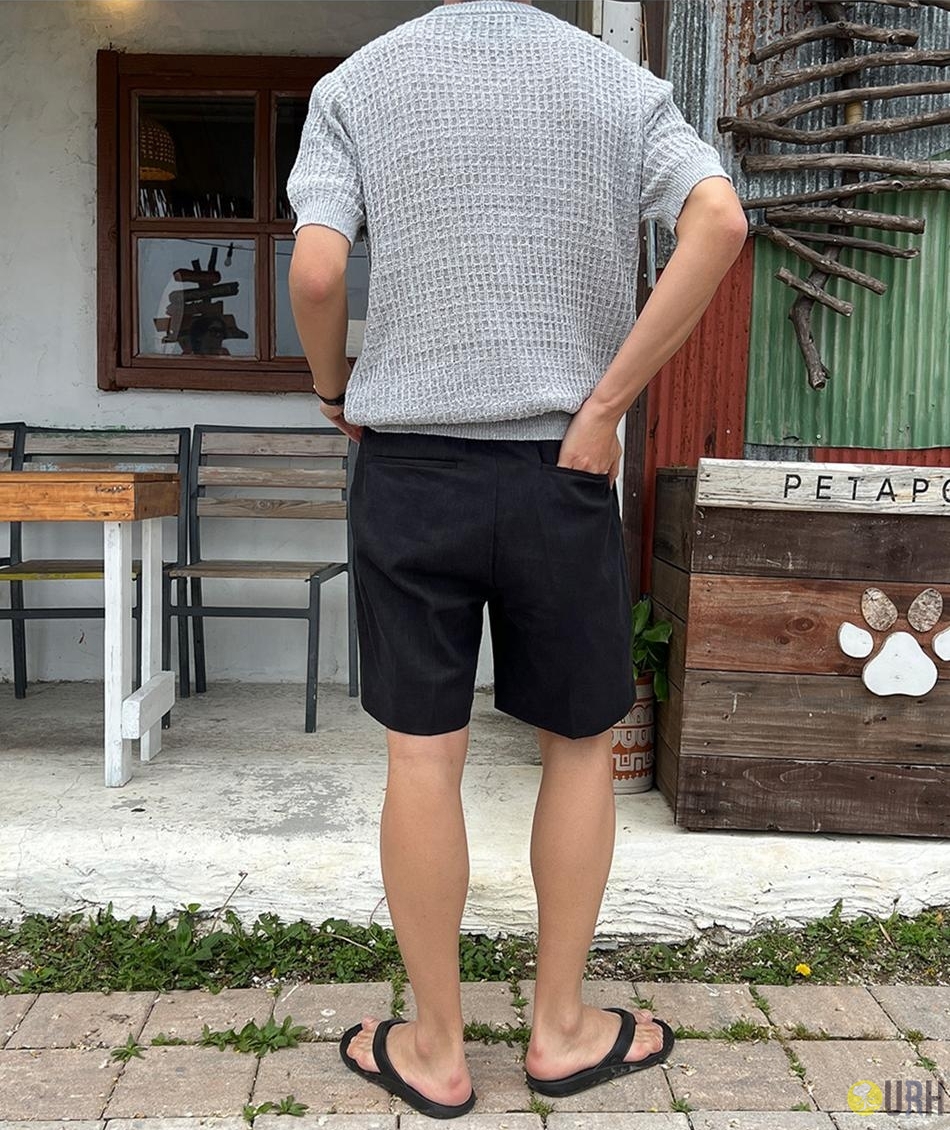 【100%保證韓國直送】Soft Waffle 立體窩夫織紋柔軟彈性短袖針織T恤 👕 [3 color] RG165914