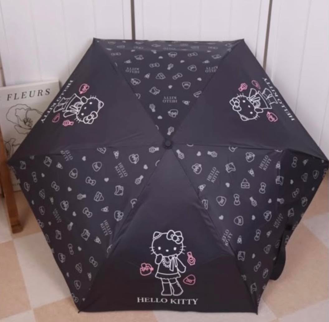 （約6月尾到貨）🇹🇼台灣超商限定 限量長腿 Kitty Tcf自動瞬收傘💕