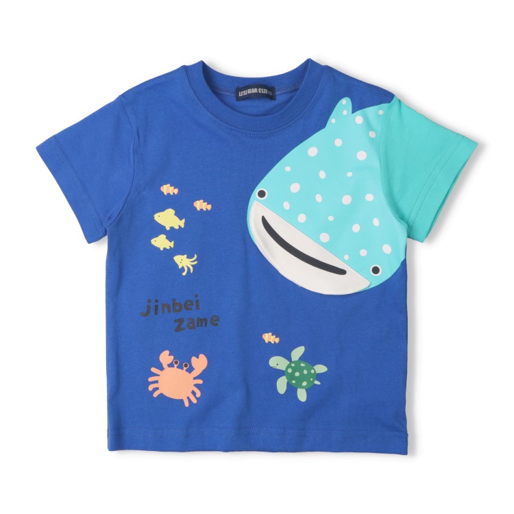 🆕【⭐訂購⭐】🌀 🇯🇵 日本直送 趣味海洋生物圖案 鯨鯊 移動嘴巴 短袖T恤［2款選］🌀 [ELDA-0001][260501]