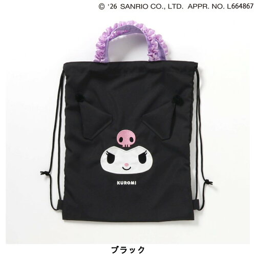 🆕【⭐訂購⭐】🇯🇵日本直送 #Sanrio  立體耳朵 Big Face 刺繡 索繩背包［3款選］🌀 [ELDD-0274][260530]