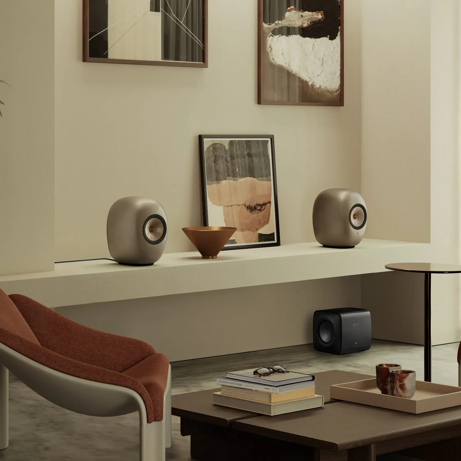 KEF LS LUXE Premium Wireless Hifi Bookshelf Speakers (Pair)