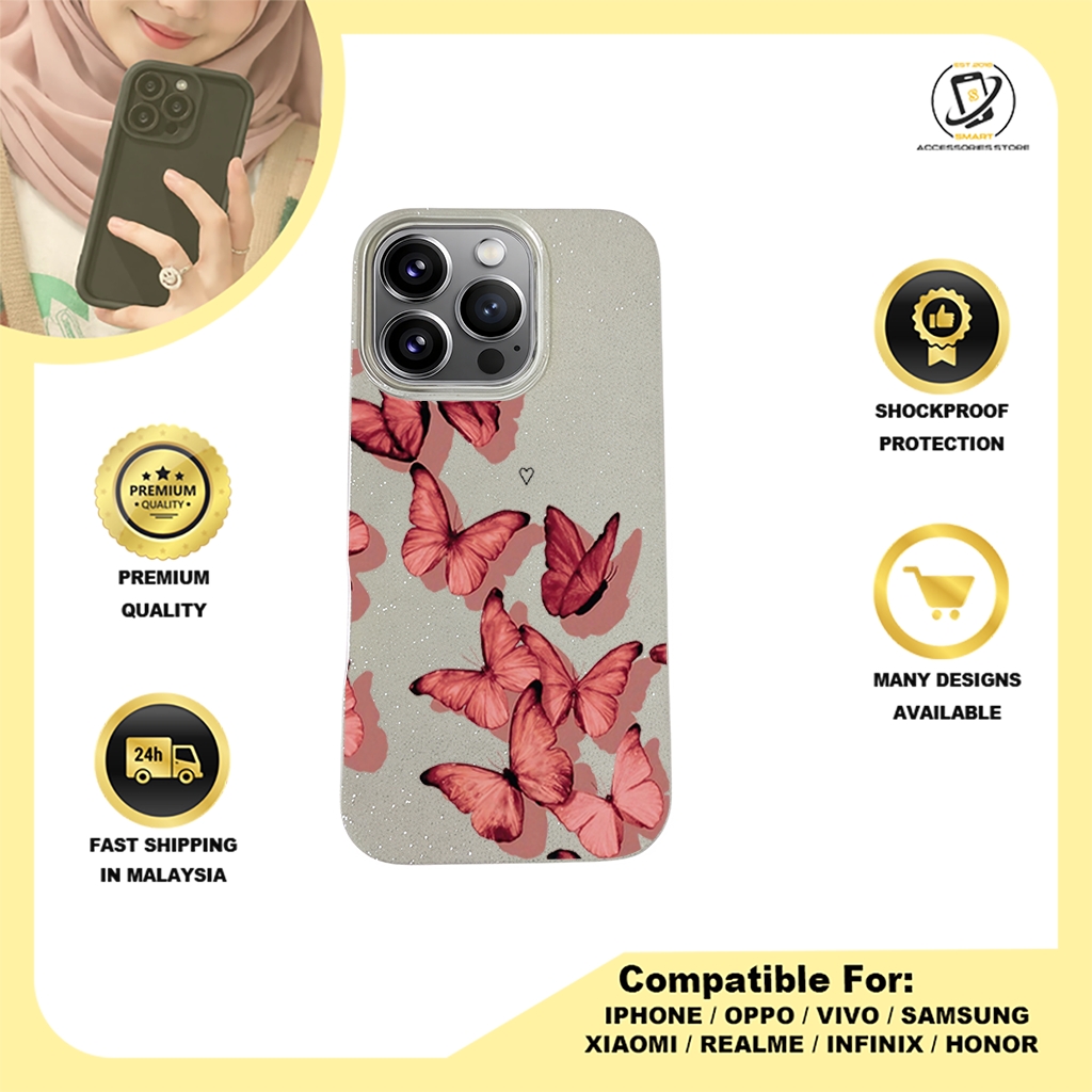 BLING CASE PHONE FOR IPHONE - DESIGN BUTTEFLY F