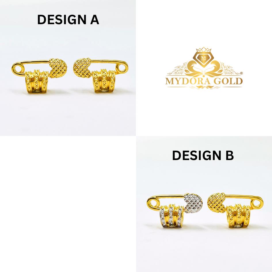 MYDORA Tube Bead Fesyen Safety Pin (5G) l EMAS 916/22K