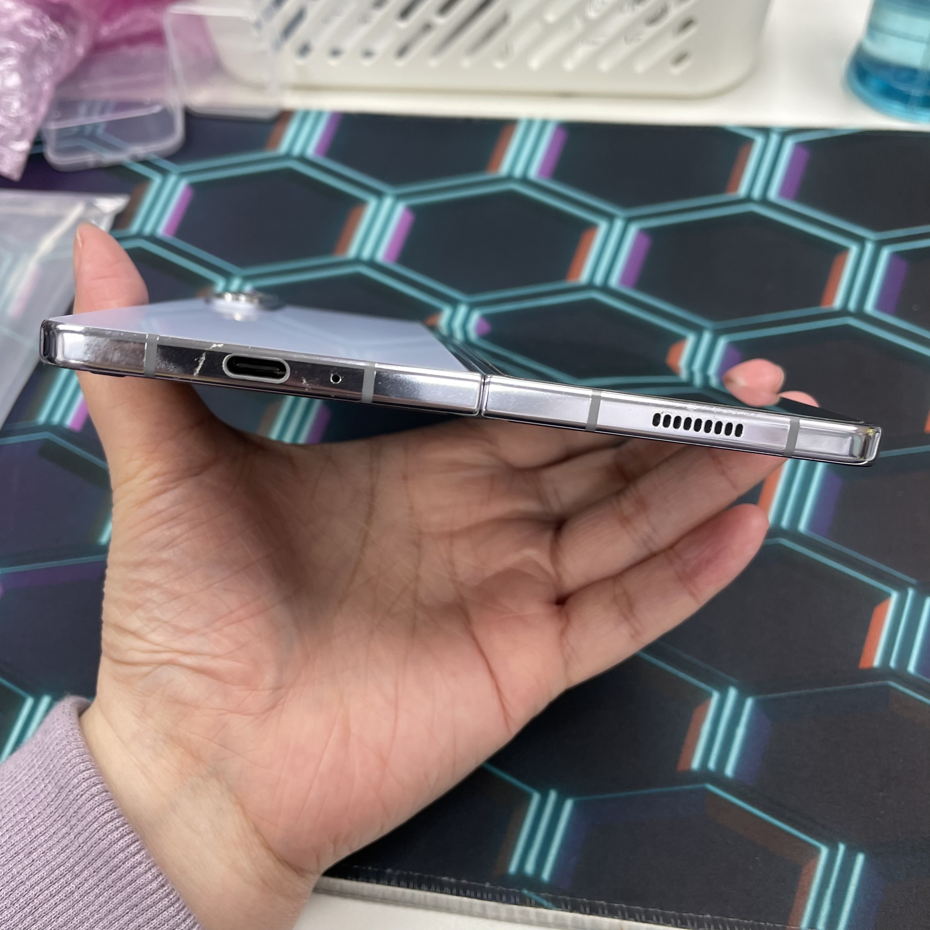 *5828B Galaxy Z Fold 5 勁靚機 12+512GB 藍色 blue