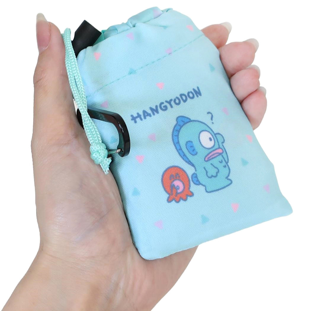 現貨｜Sanrio Hangyodon 水怪 日版 索繩收納 環保袋 - 可孭上膊 (CKSE1-HG)