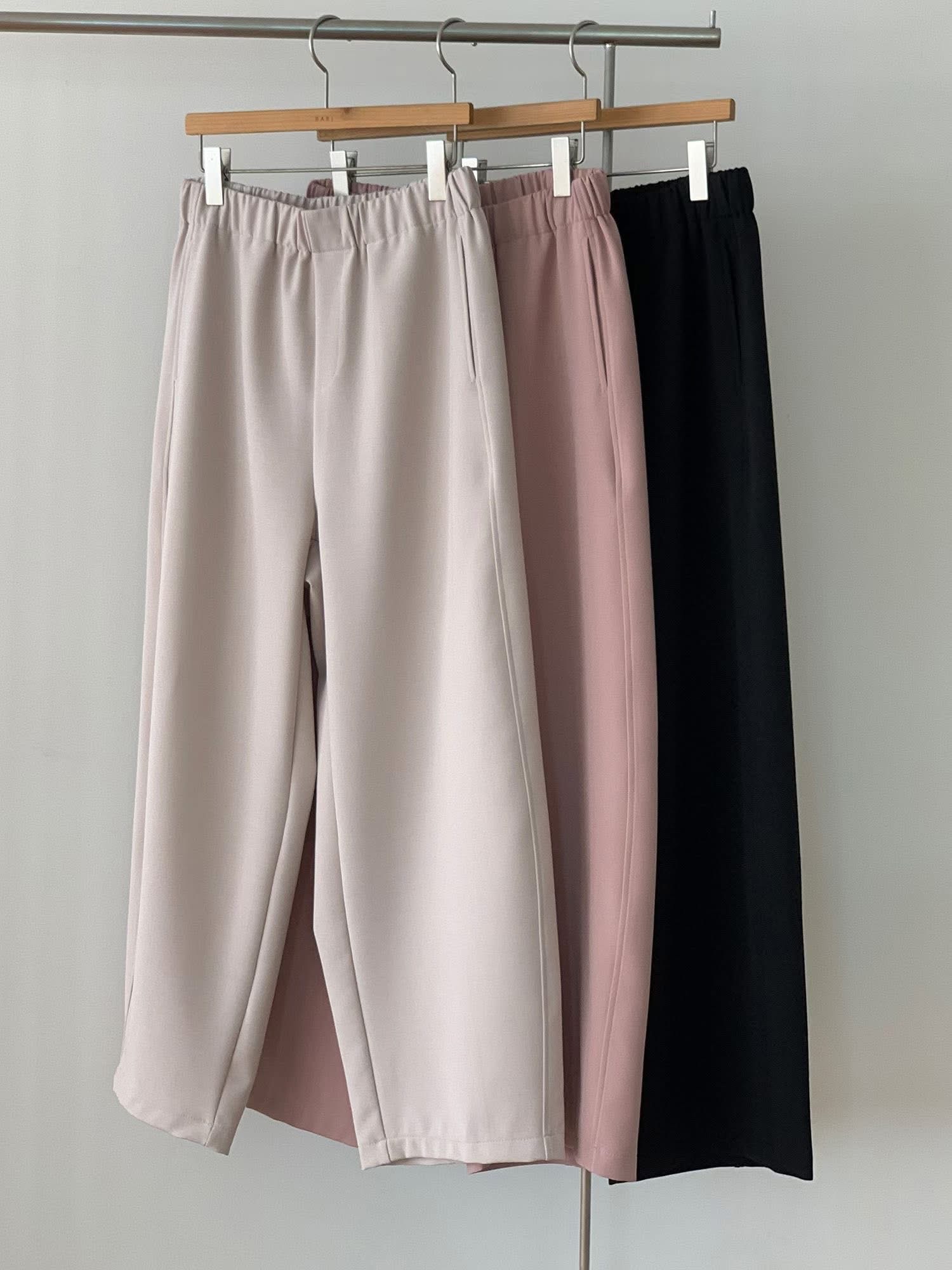 橡筋腰小蘿蔔cut直筒褲