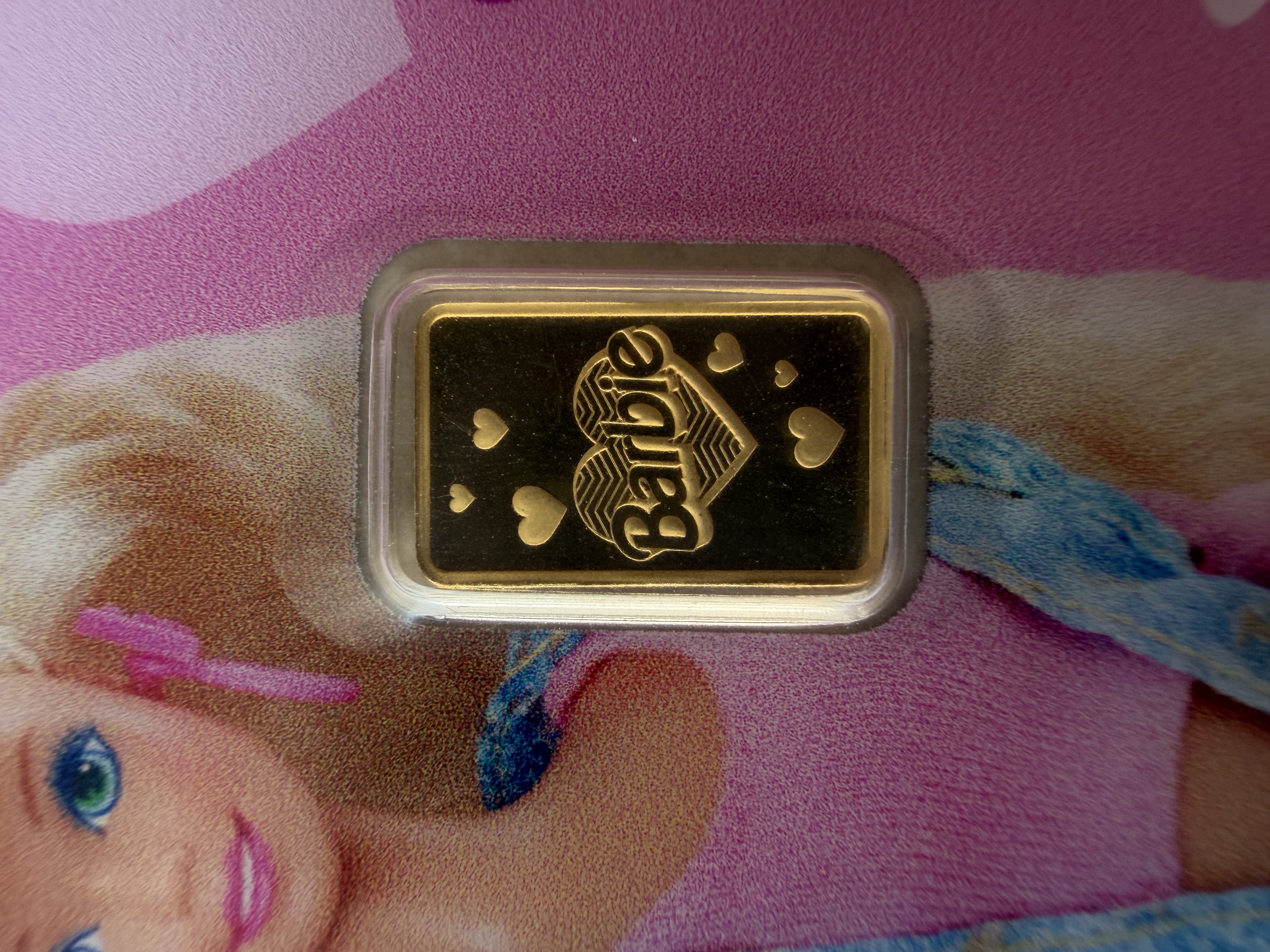 (SN7077) PAMP Valentine’s Barbie V2 1g 🇨🇭Swiss Fine Gold Bar Emas 999.9 芭比
