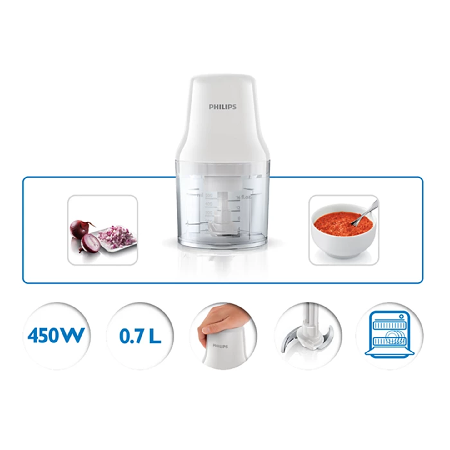 Philips Food Chopper 0.7L HR1393/00