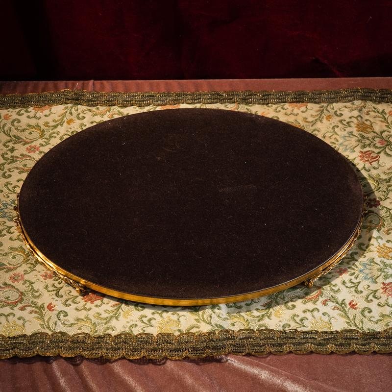 C.a. 1960s Refined Robe Design Vintage Vanity Mirror Tray from Canada (MT1573)