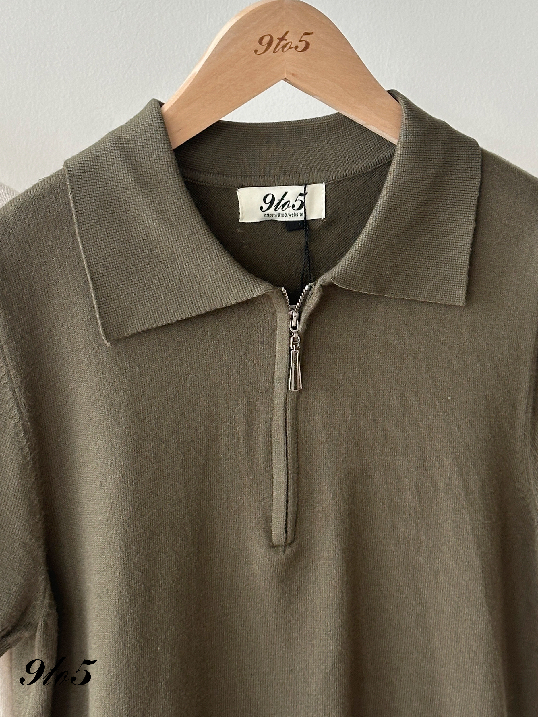 T4274 Zipped Knit Polo Tee - 4 Colors 