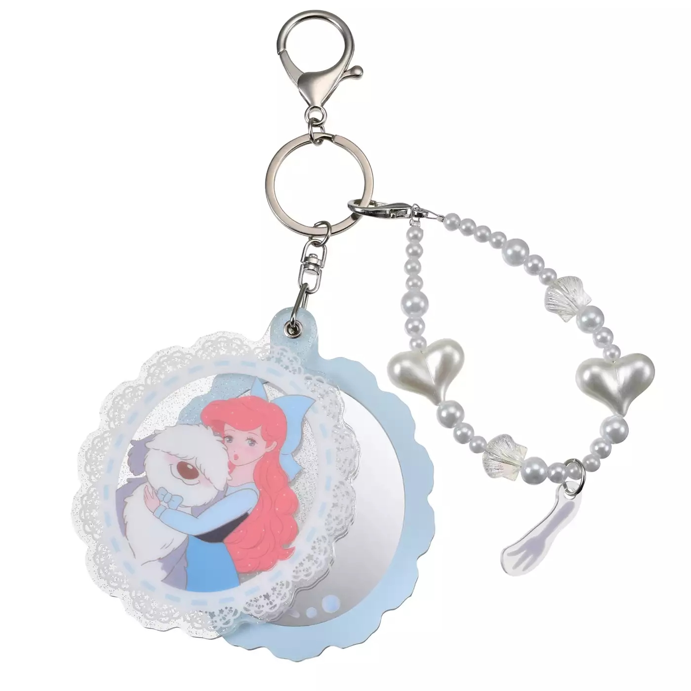  🌸 【預訂】Ariel & Max Mirror Charm - The Little Mermaid.Illustrated by mikko